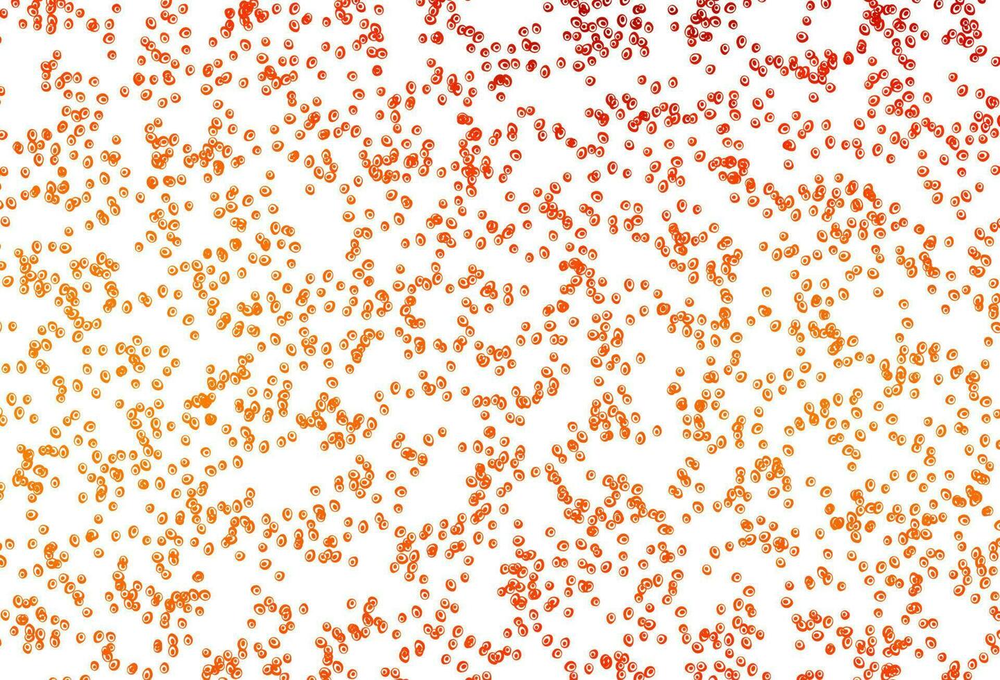 Light Orange vector background with bubbles.