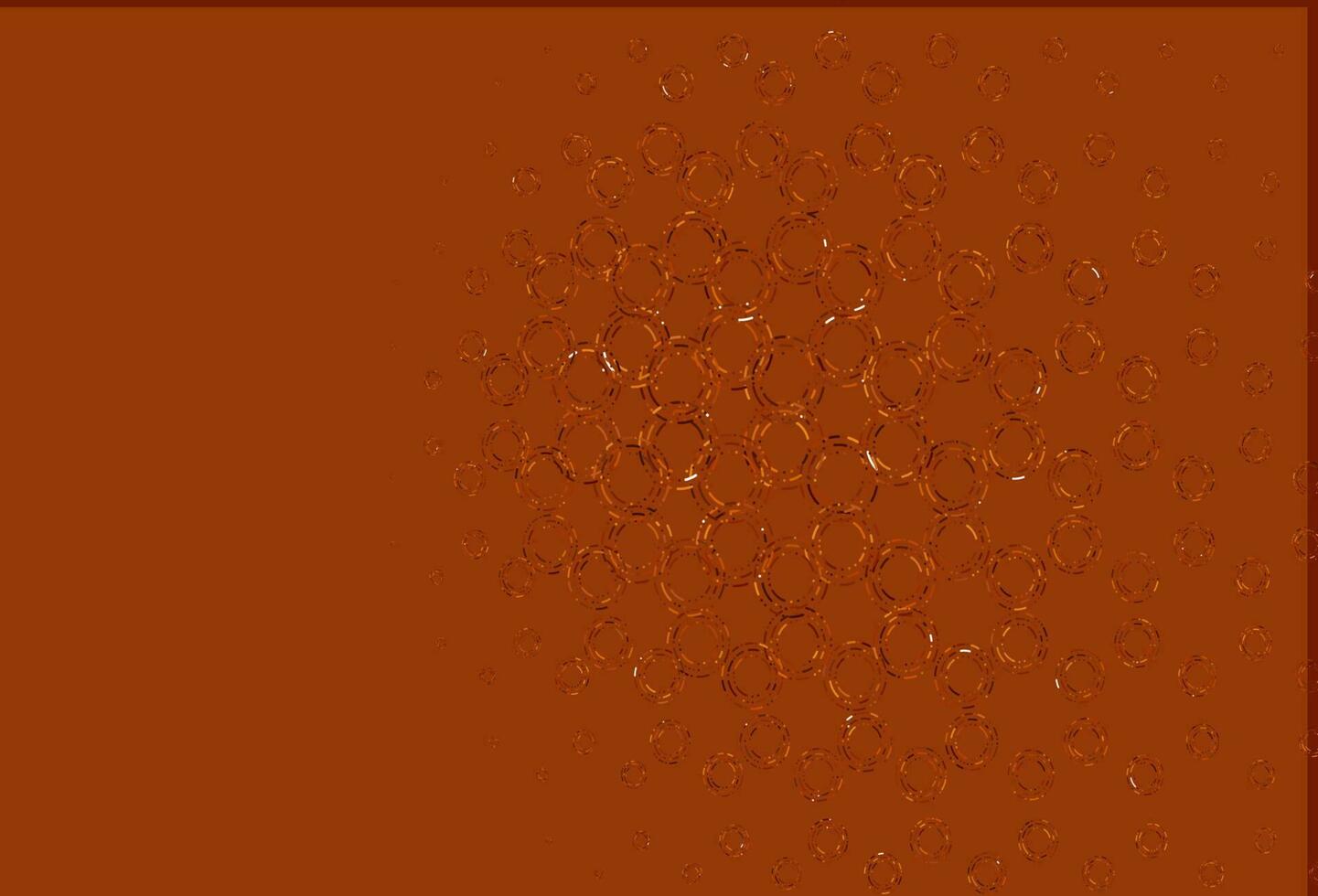 Light orange vector template with circles.