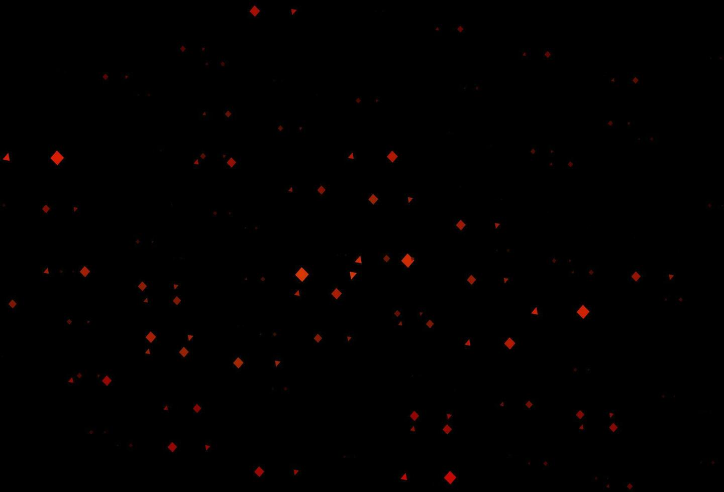 Dark orange vector texture in poly style with circles, cubes.
