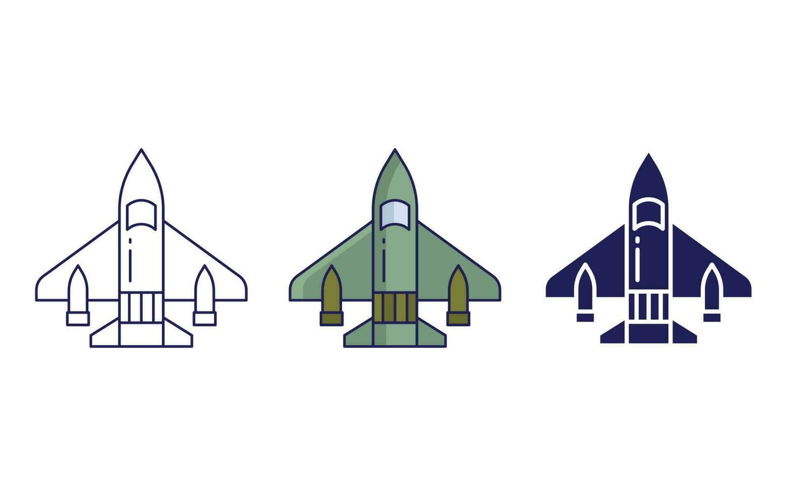 Fighter vector icon