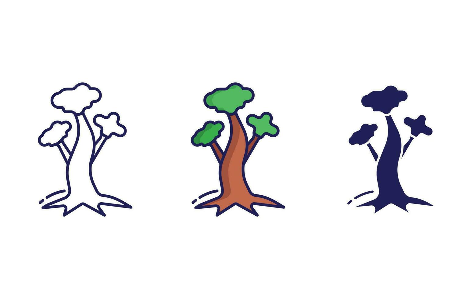 maple tree vector icon