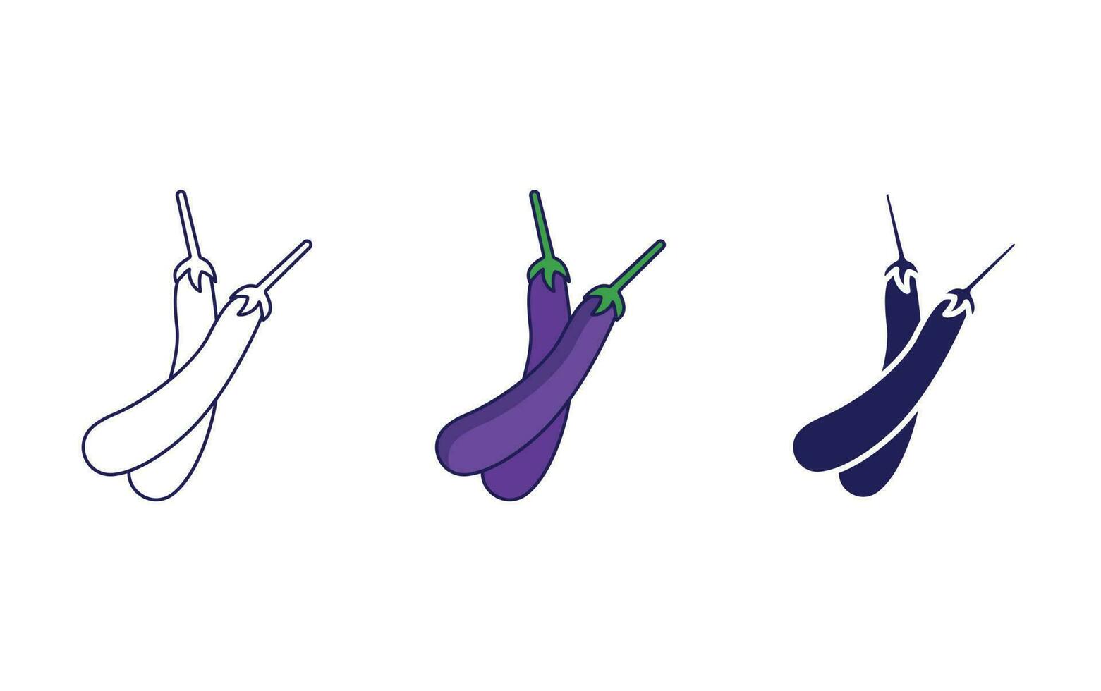 brinjal vector icono