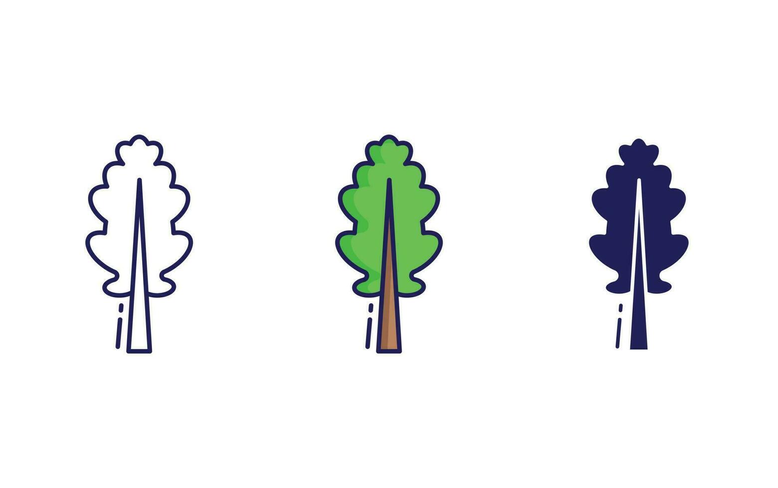 cedar tree vector icon