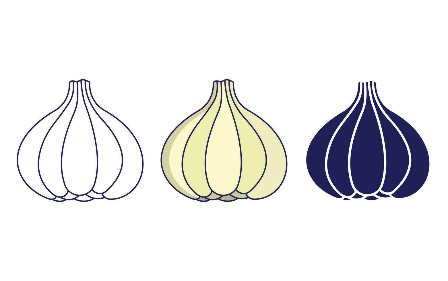Garlic vector icon