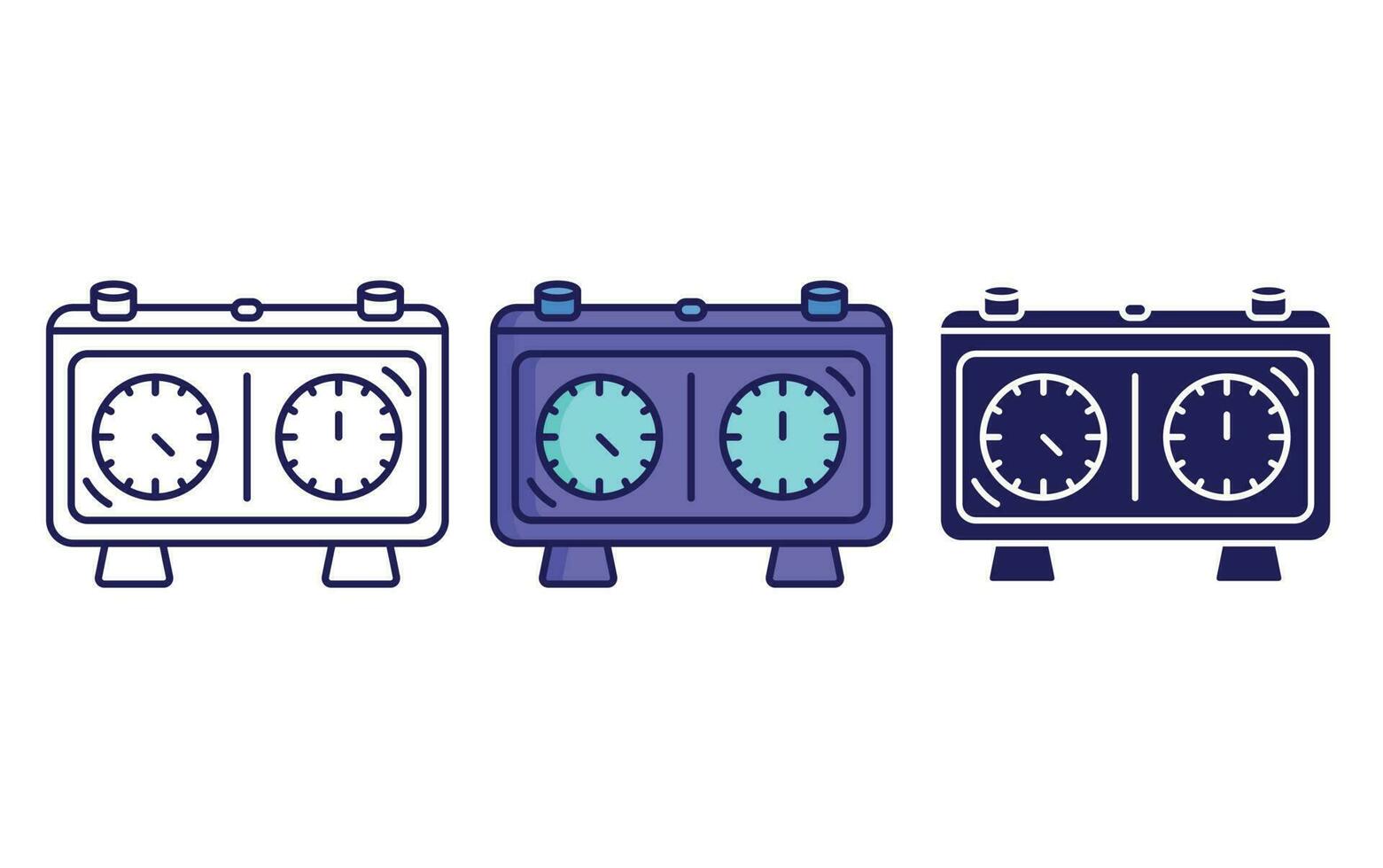 Chess clock vector icon