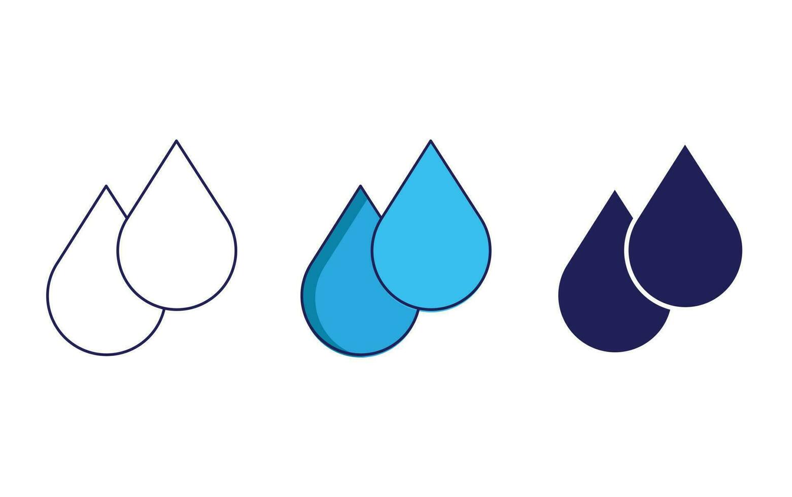 Water drop vector icon