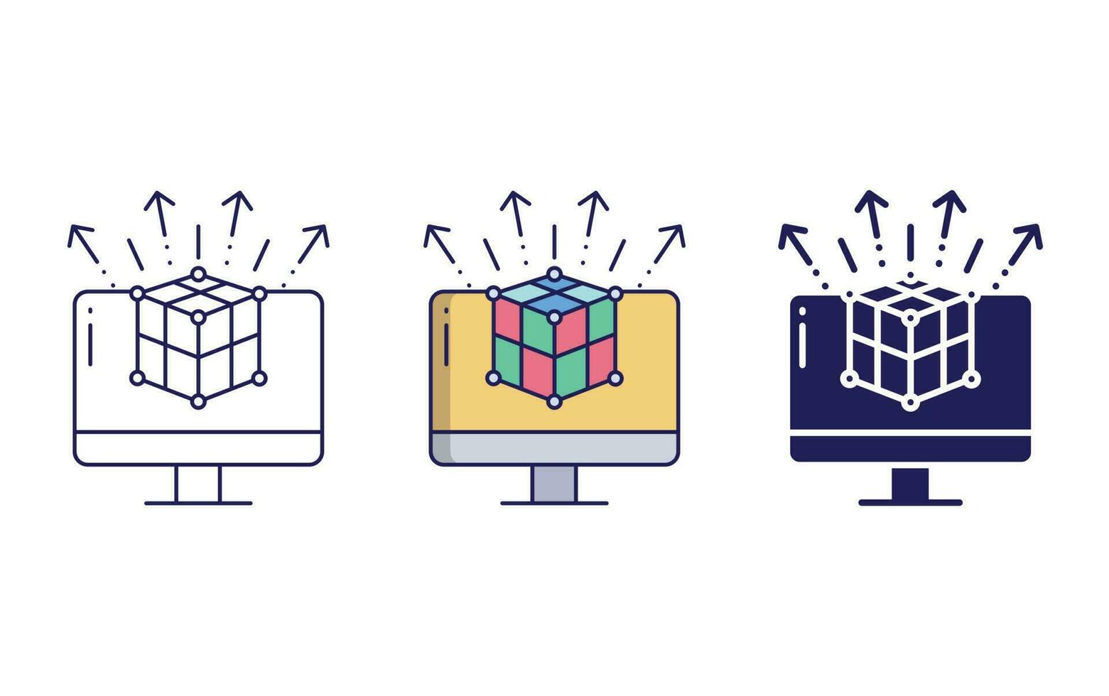Computer vector icon
