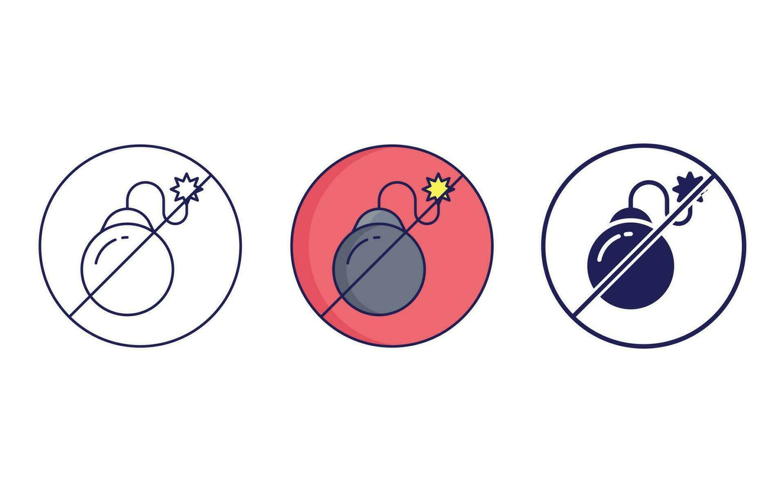 Ban vector icon