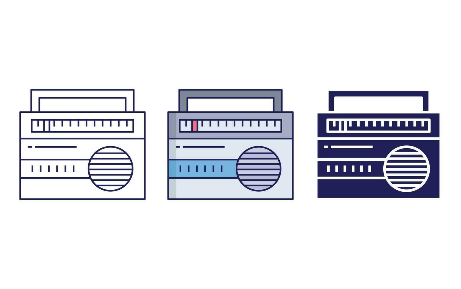 radio vector icon