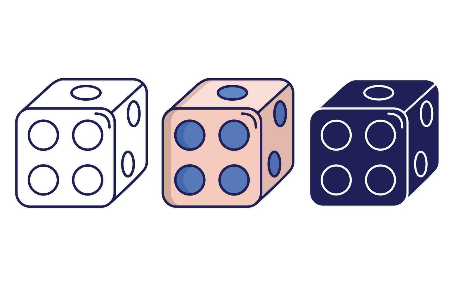 Dice vector icon