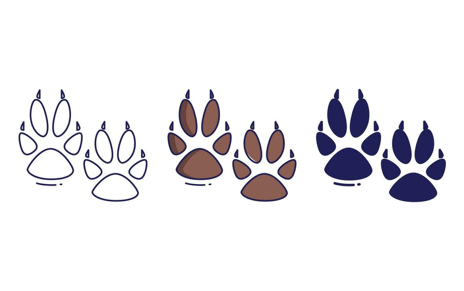 Paw vector icon