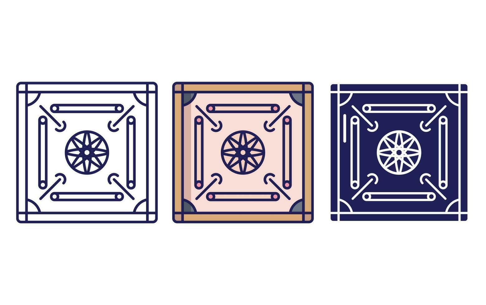 carrom board vector icon