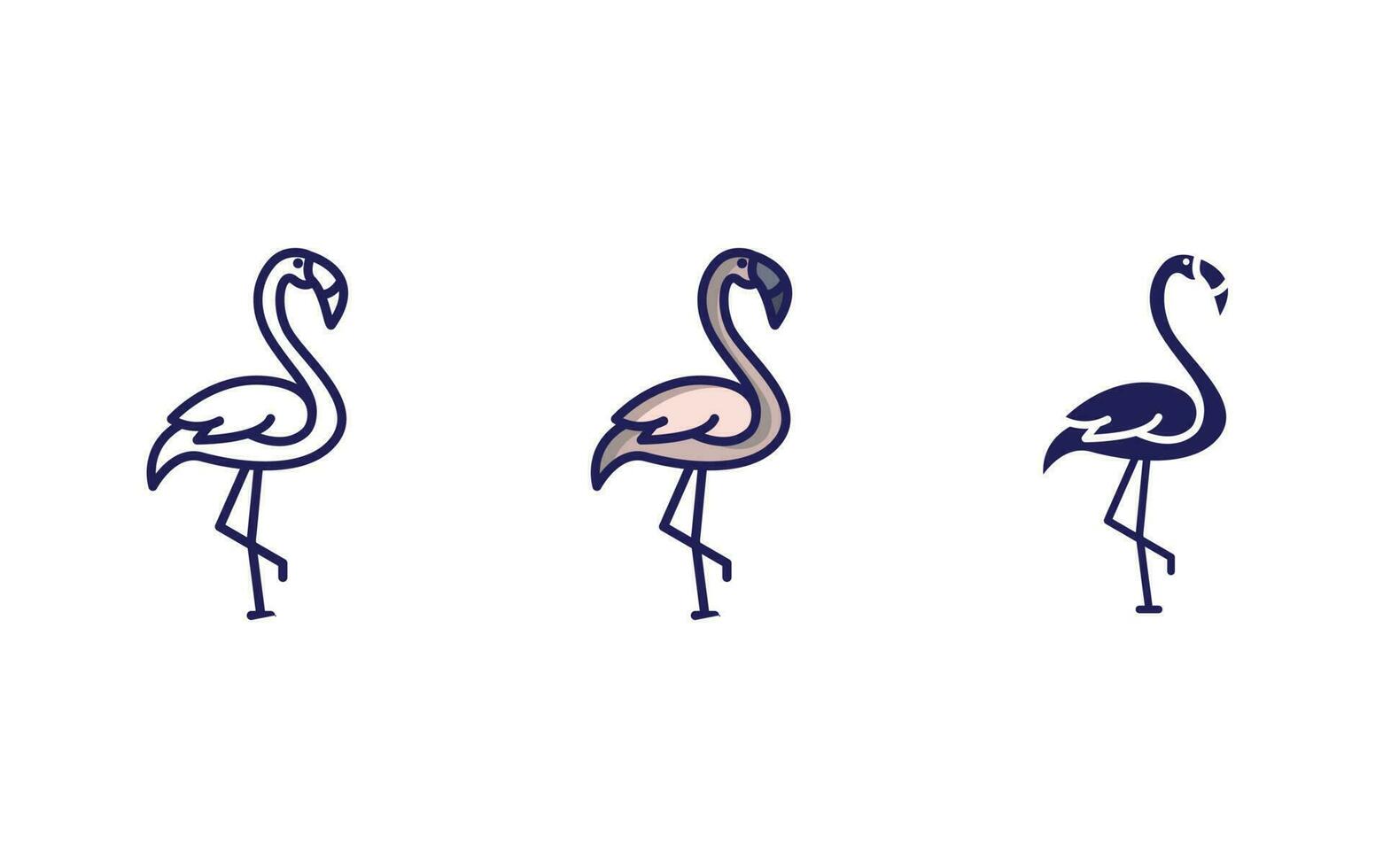 Flamingo vector icon
