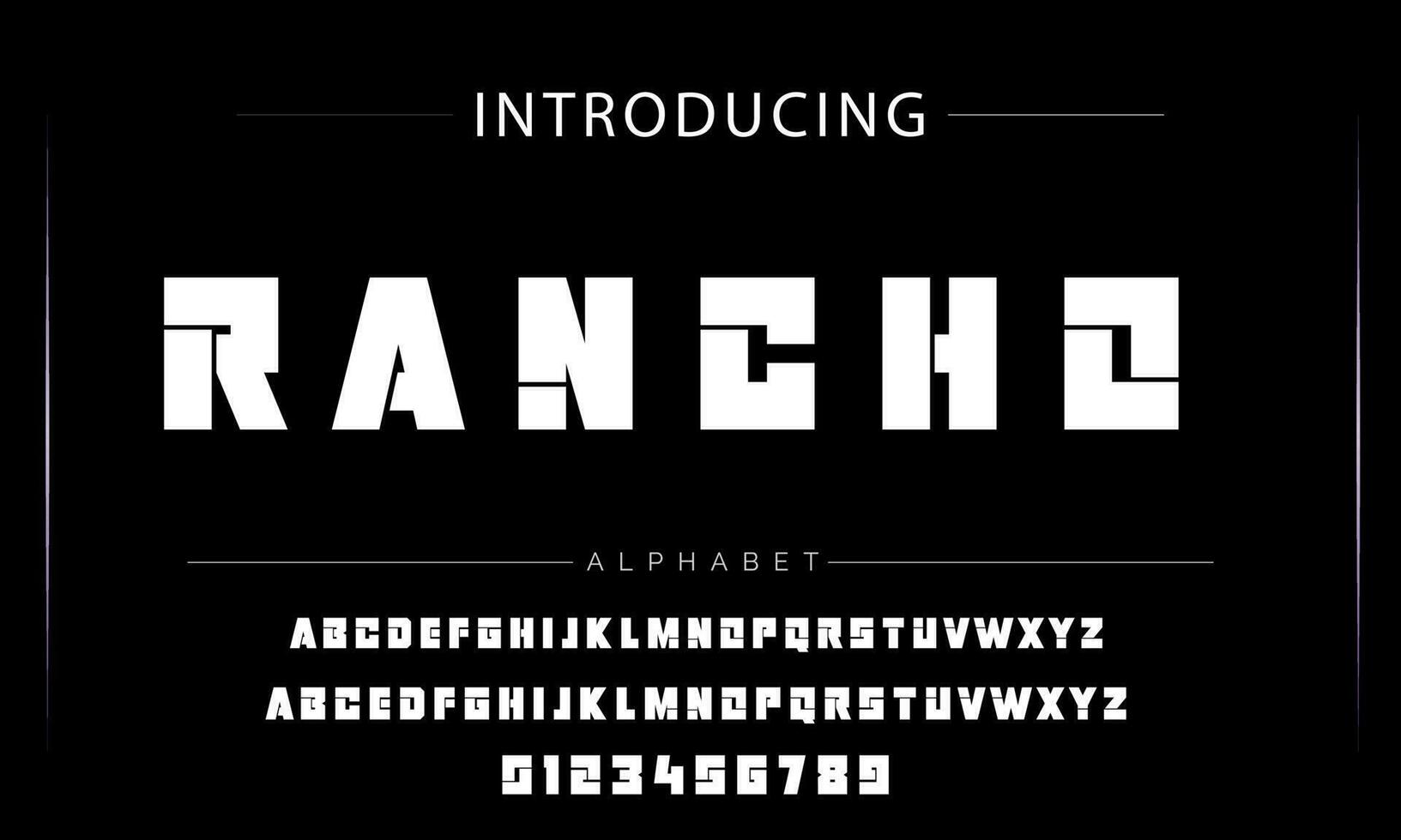 Sports minimal tech font letter set. Luxury vector typeface for company. Modern gaming fonts logo design.