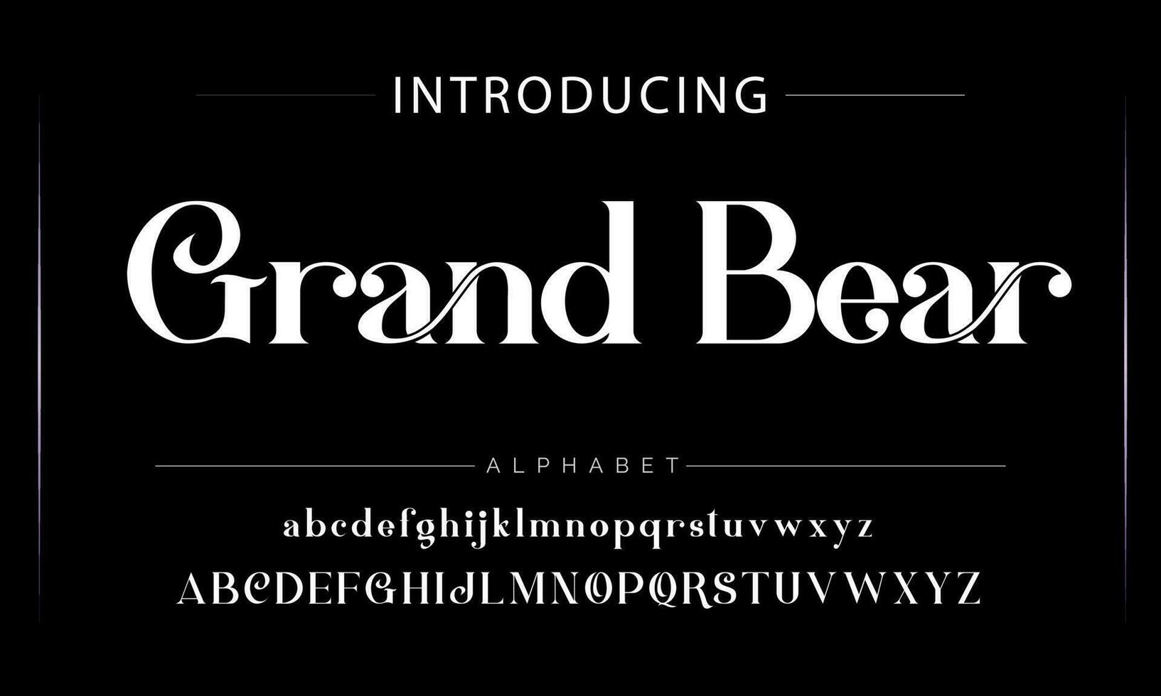 Luxury alphabet letters font. Typography elegant wedding classic lettering serif fonts decorative vintage retro concept. vector illustration