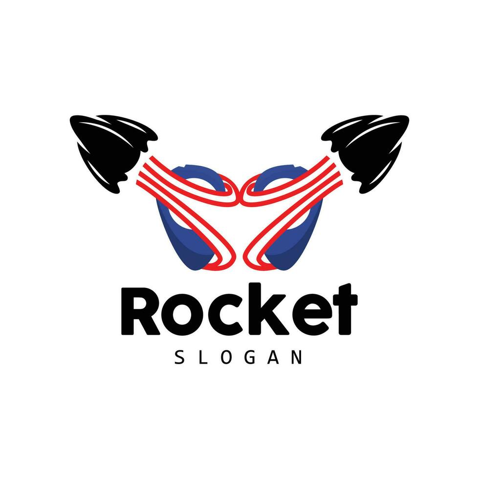 Rocket Logo Design, space exploration vehicle vector