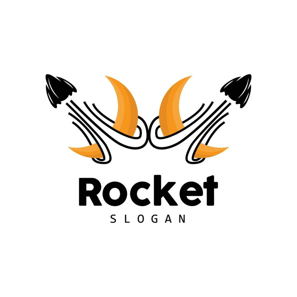 Rocket Logo Design, space exploration vehicle vector