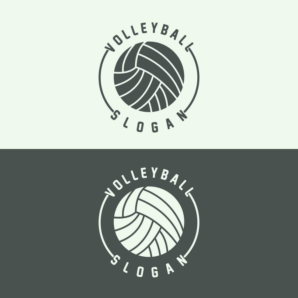 Volleyball Logo, Sport Simple Design, World Sports Tournament Vector, Illustration Symbol Icon vector