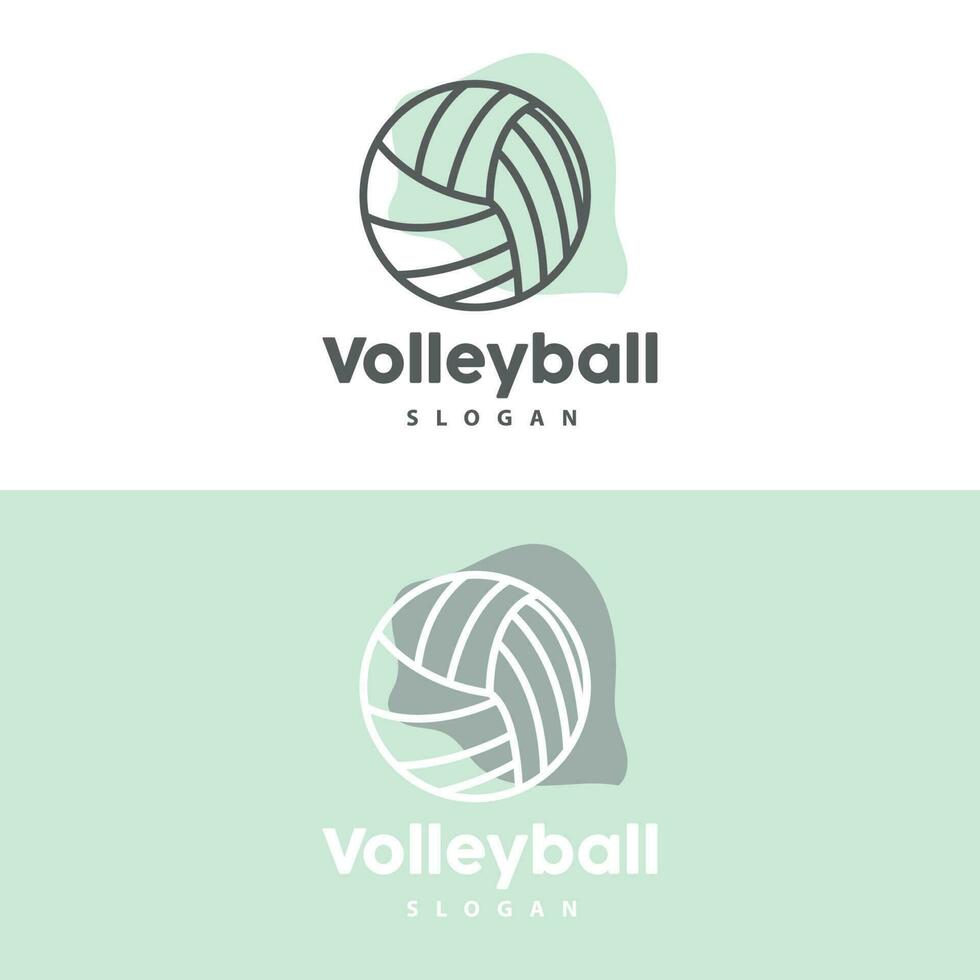 Volleyball Logo, Sport Simple Design, World Sports Tournament Vector, Illustration Symbol Icon vector