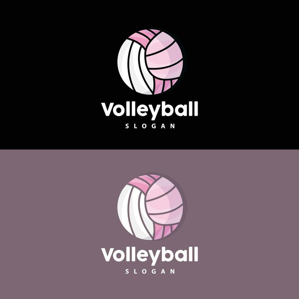 vóleibol logo, deporte sencillo diseño, mundo Deportes torneo vector, ilustración símbolo icono vector