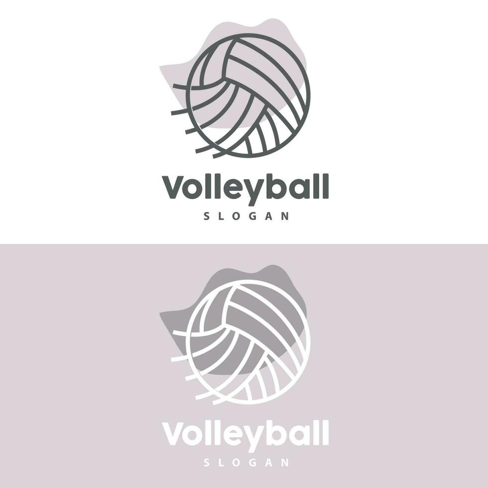 Volleyball Logo, Sport Simple Design, World Sports Tournament Vector, Illustration Symbol Icon vector