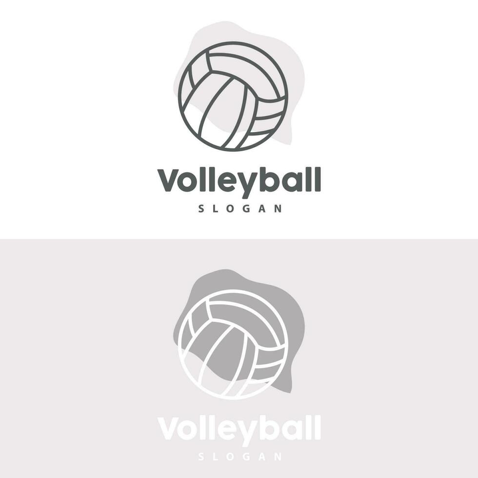 Volleyball Logo, Sport Simple Design, World Sports Tournament Vector, Illustration Symbol Icon vector