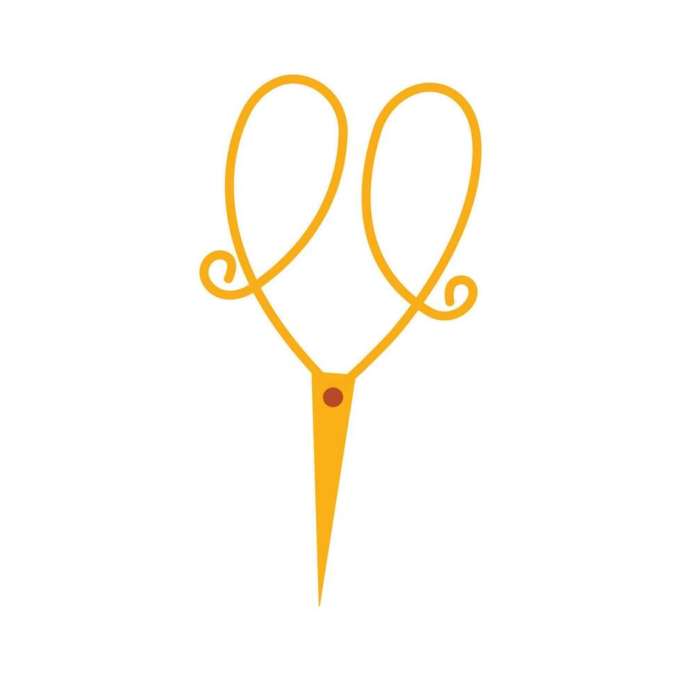 Scissors vintage. Vector isolated hand drawn single illustration