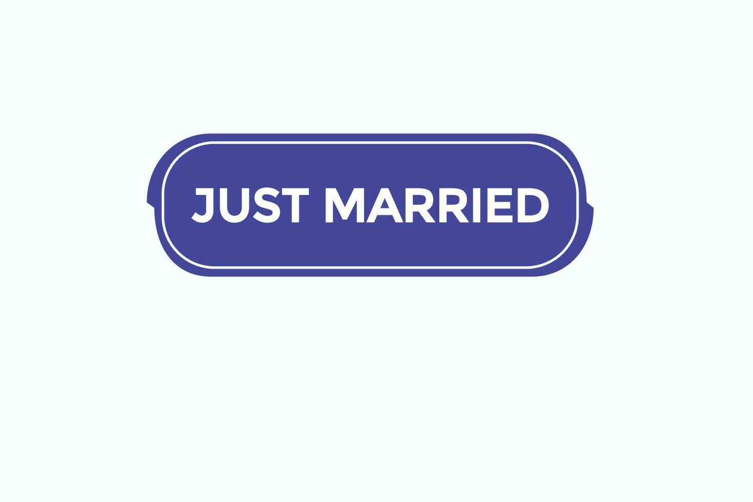 just married vectors.sign label bubble speech just married vector