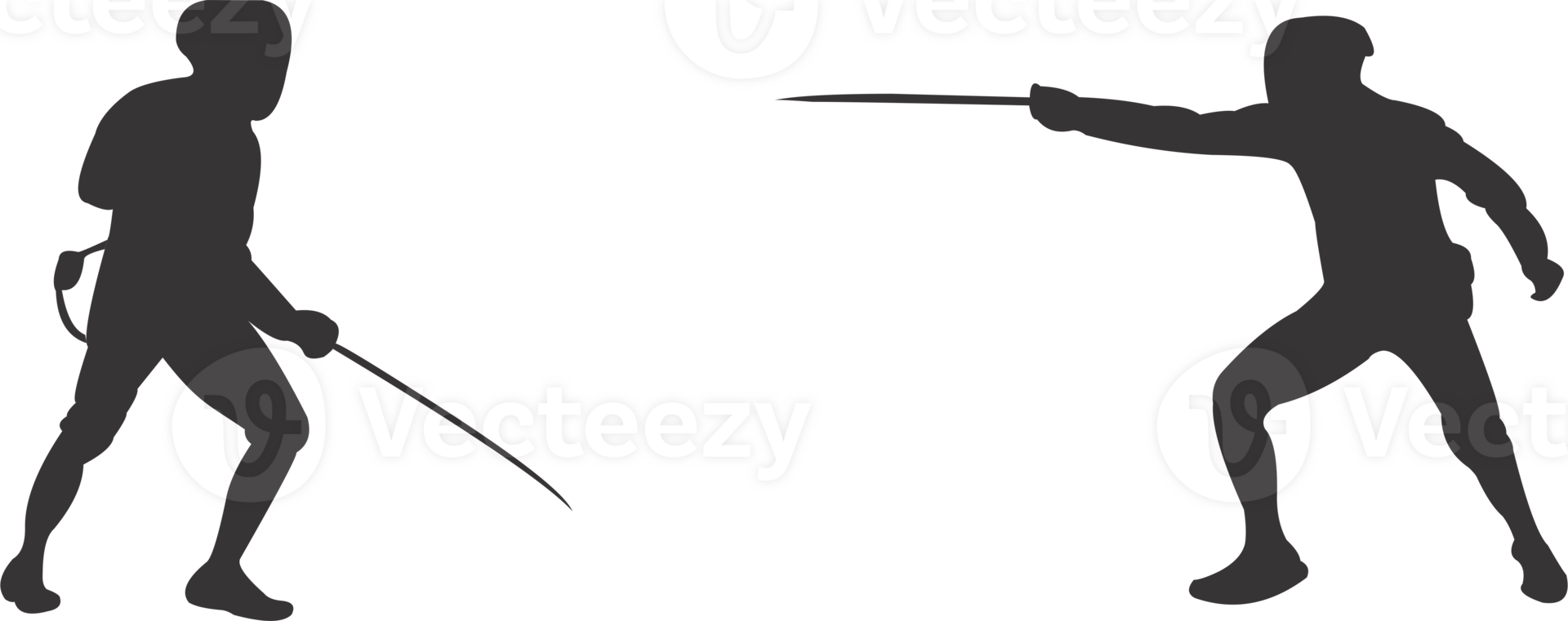 fencing sport silhouette PNG