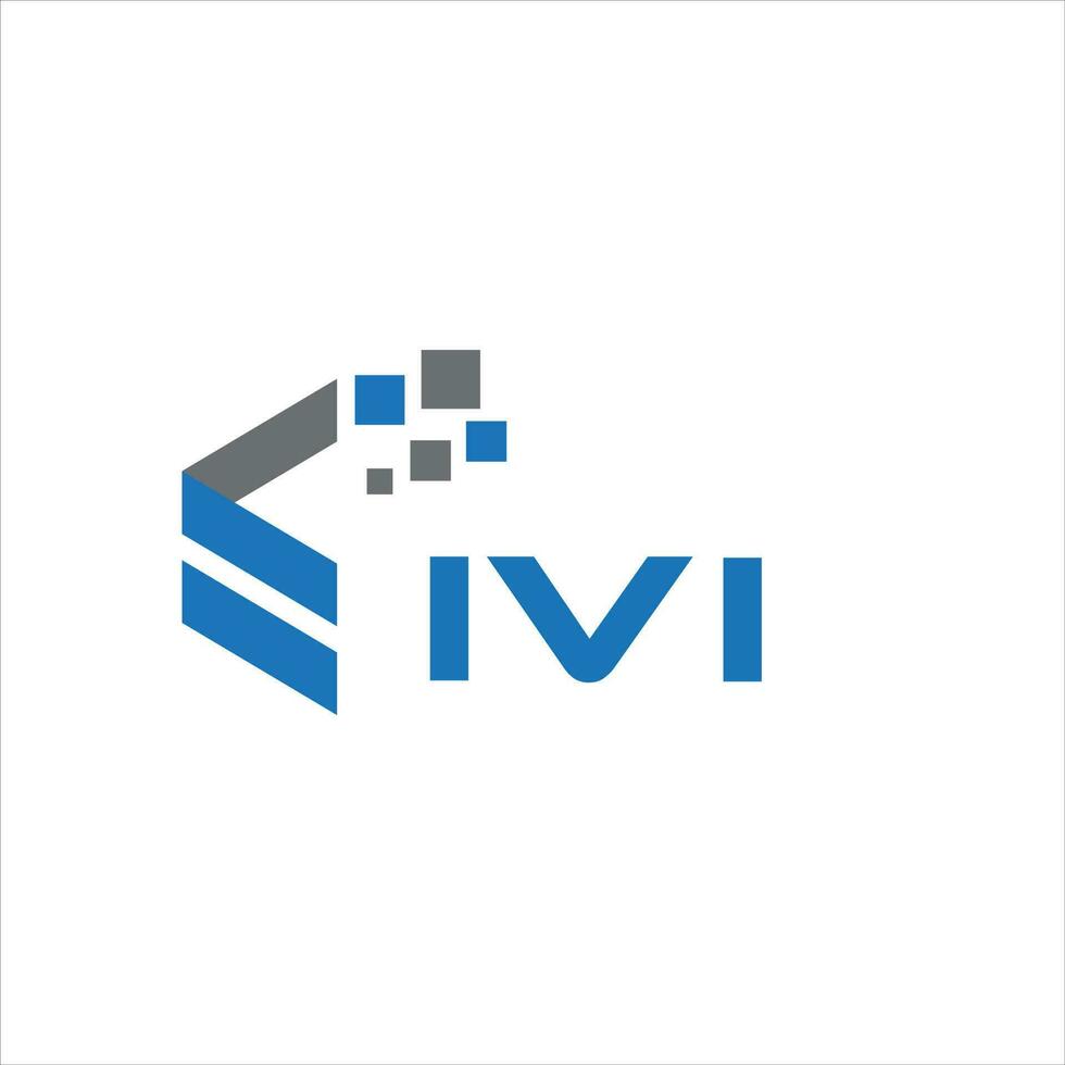 diseño del logotipo de la letra ivi sobre fondo blanco. Concepto de logotipo de letra de iniciales creativas ivi. diseño de letras iv. vector