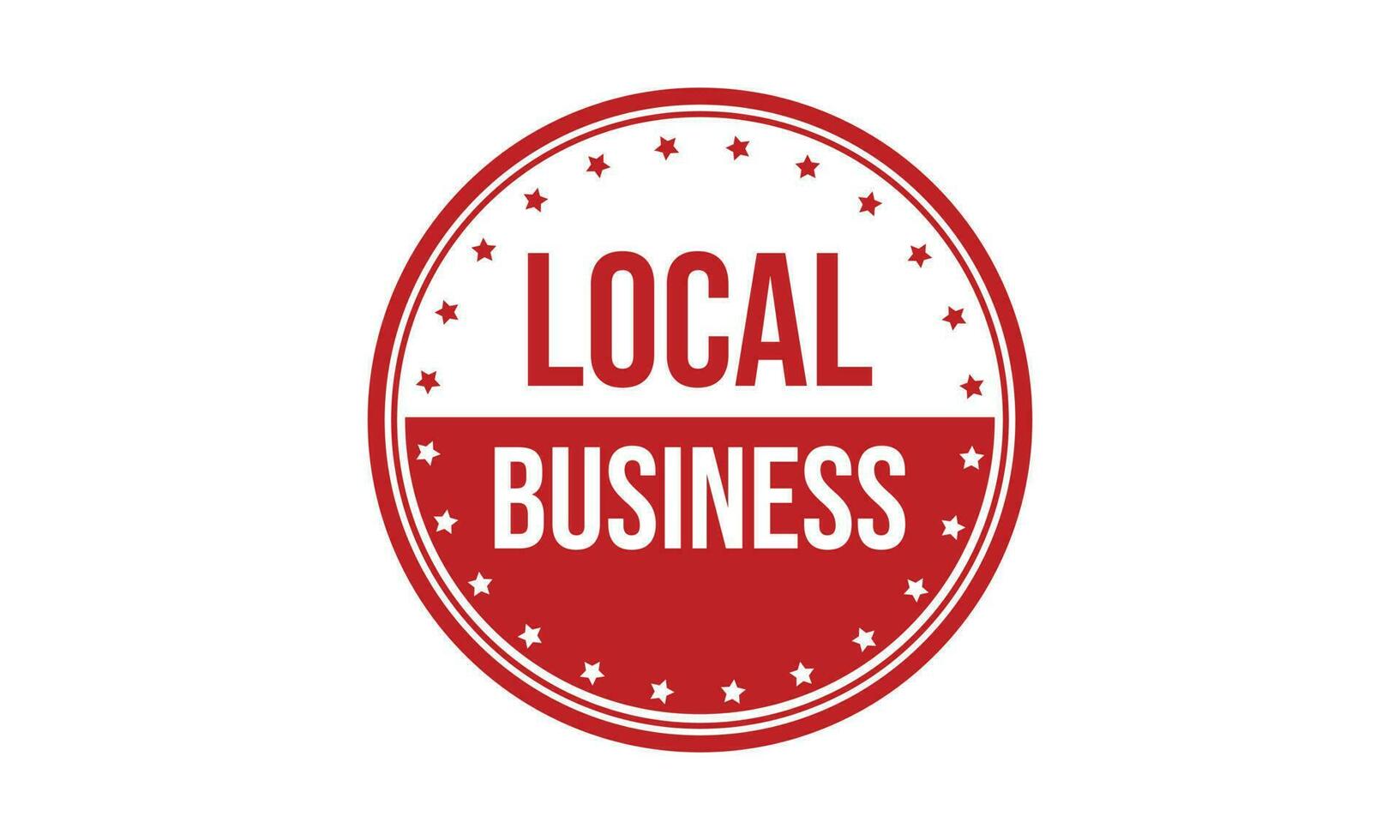 Local Business Rubber Stamp Seal Vector