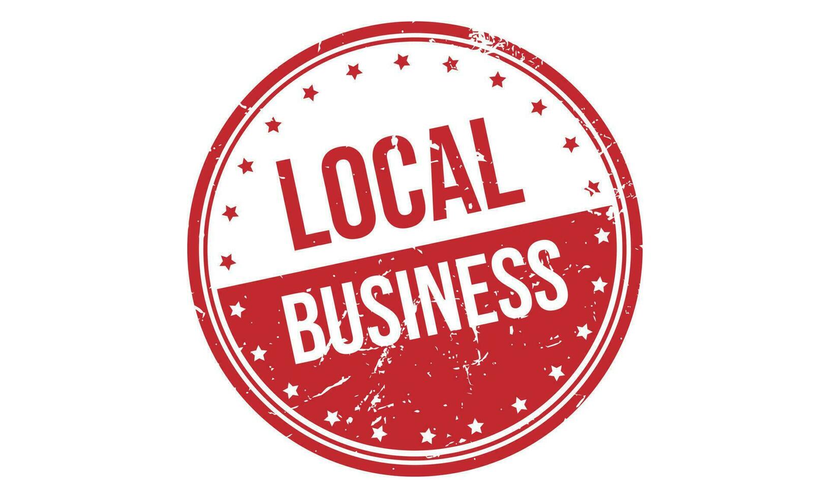 Local Business Rubber Stamp Seal Vector