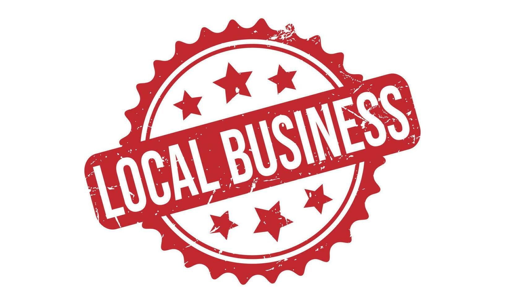 Local Business Rubber Stamp Seal Vector