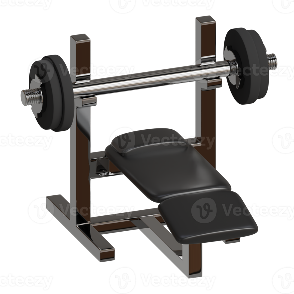 3d rendered benchpress perfect for fitness design project png