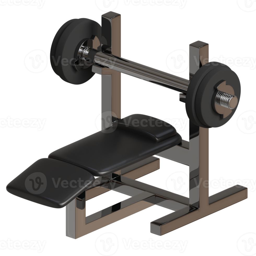 3d rendered benchpress perfect for fitness design project png