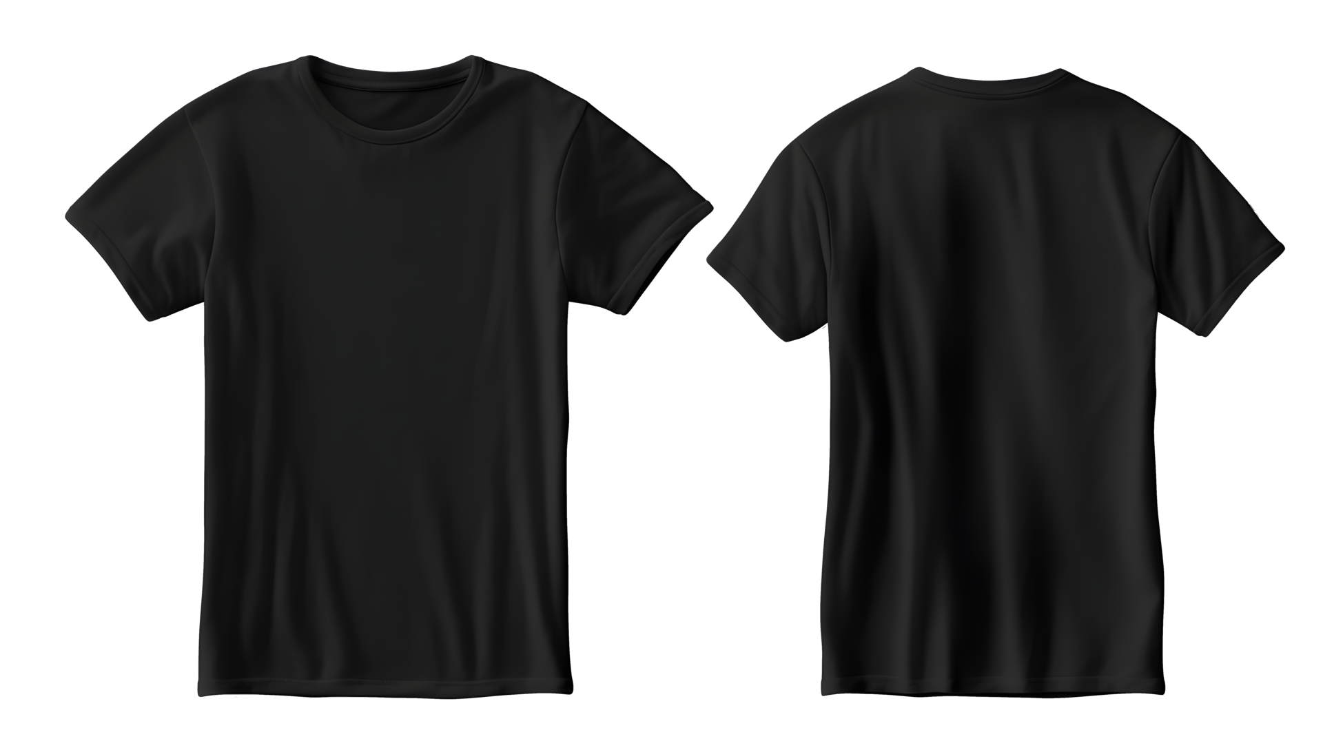 black tshirt mockup on transparent background 23334405 PNG