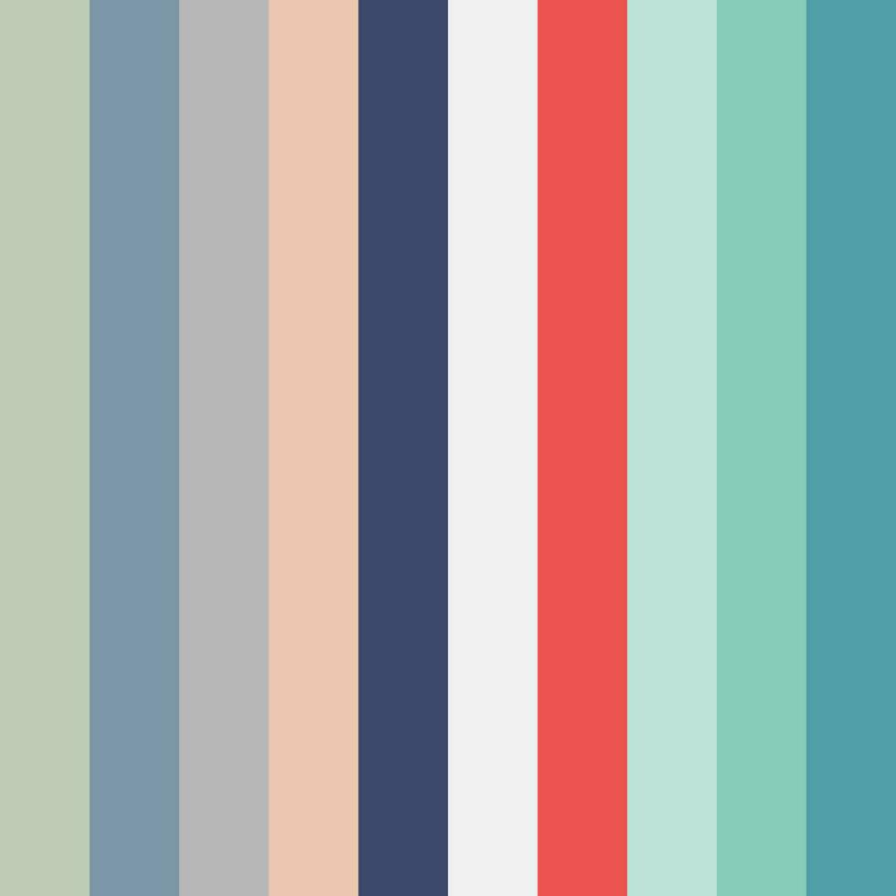 Collection Color palette, Pastel. Flat vector illustration. Include the color of the pastel color collection.