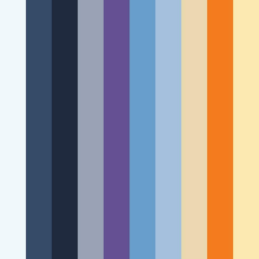 Collection Color palette, Pastel. Flat vector illustration. Include the color of the pastel color collection.
