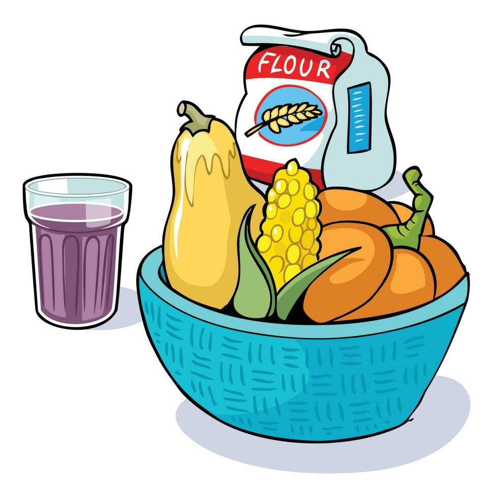 fruits vegetables vector illustration. fruits or vitamin vector set