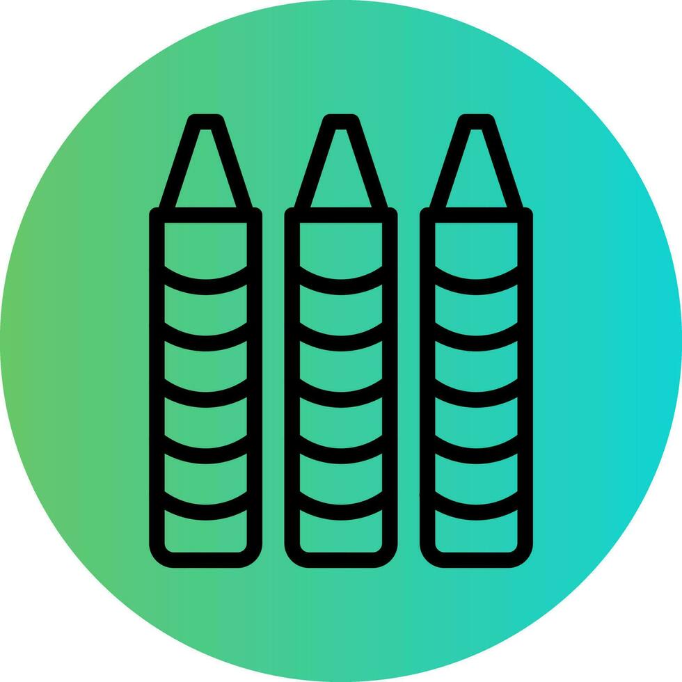 Crayons Vector Icon Design