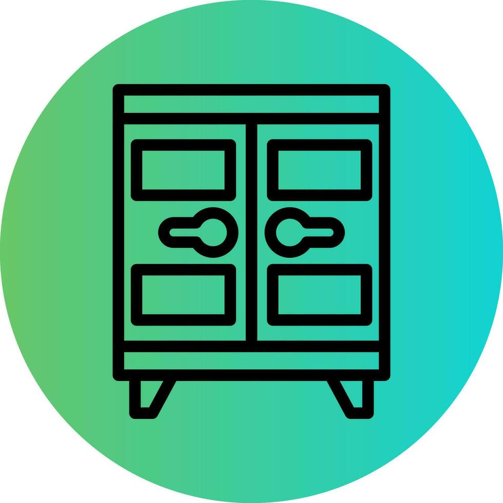 Locker Vector Icon Design