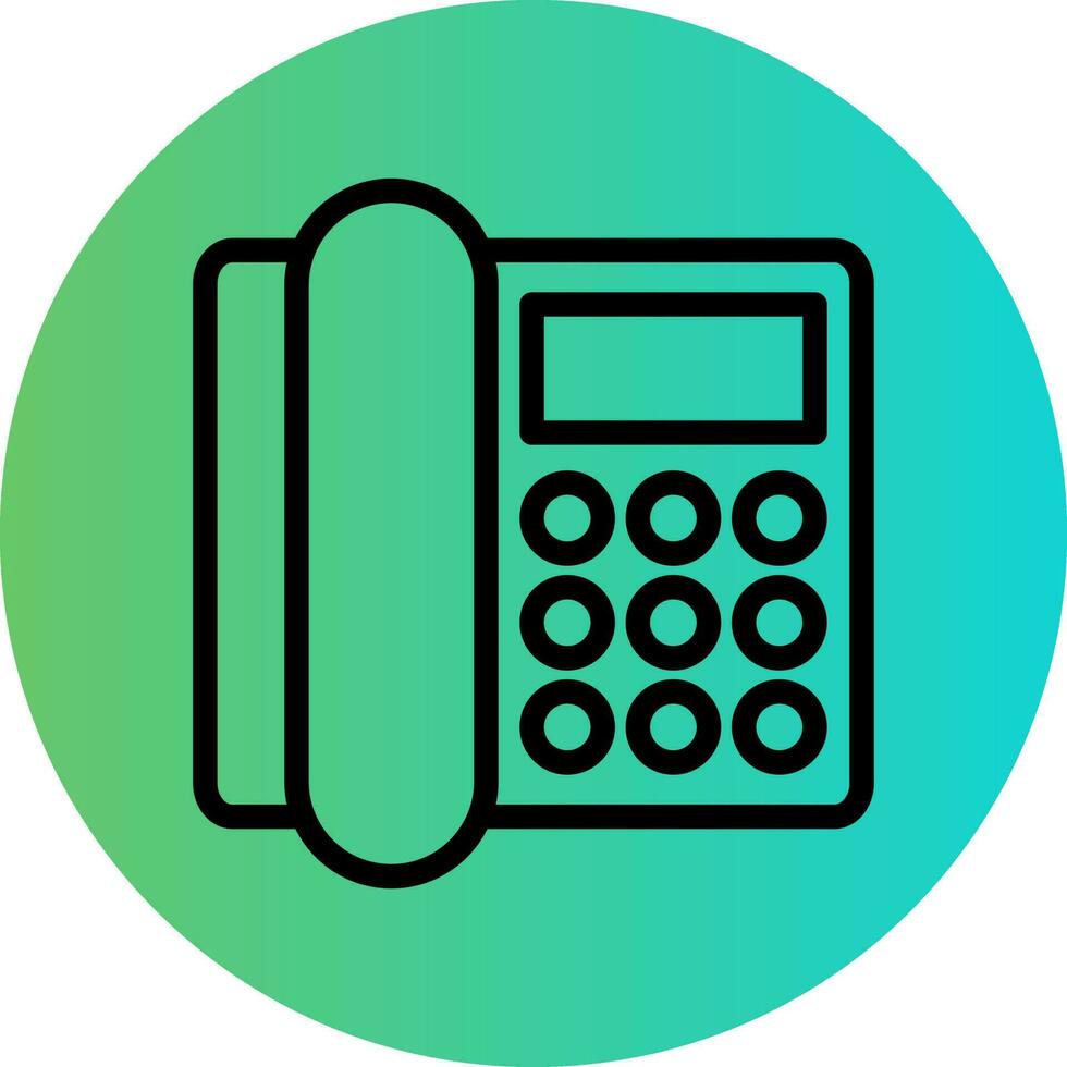 Landline Vector Icon Design