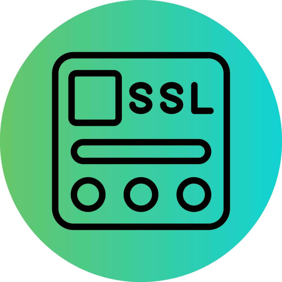 SSL File Vector Icon Design