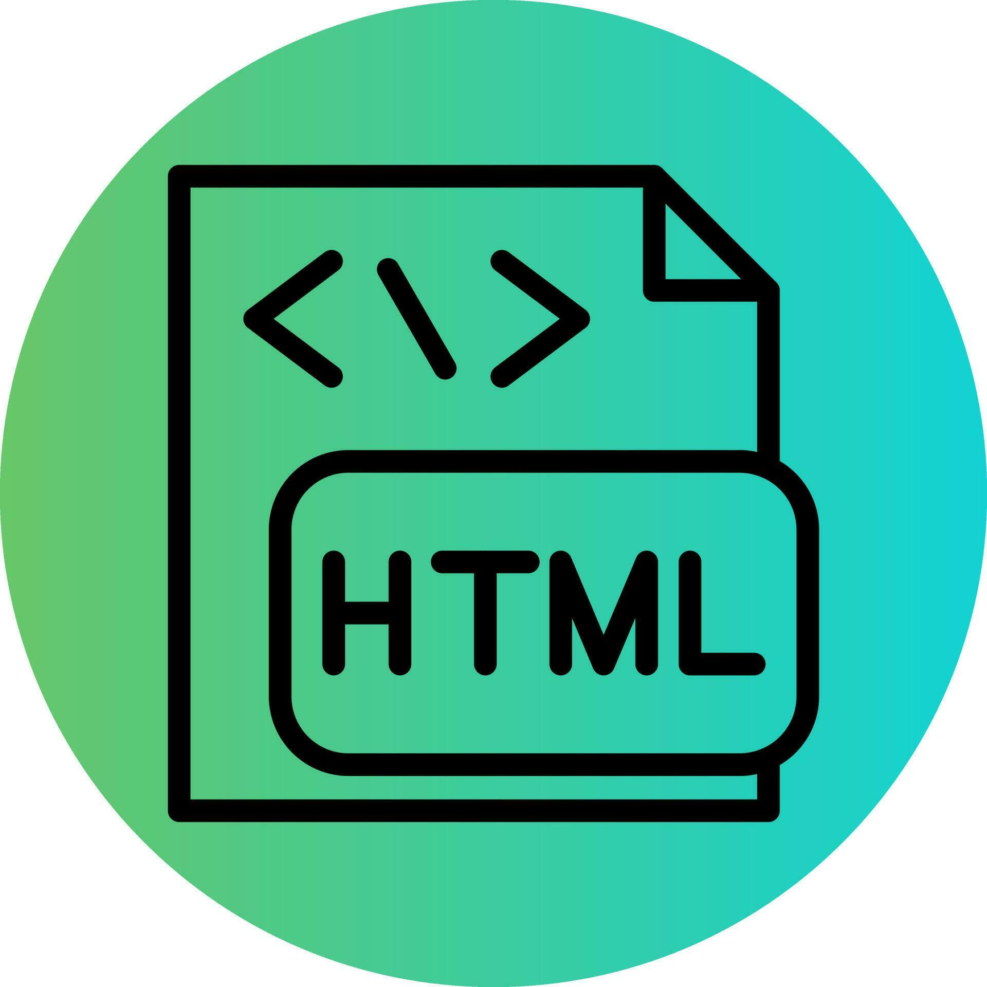 HTML File Vector Icon Design 23335171 Vector Art at Vecteezy