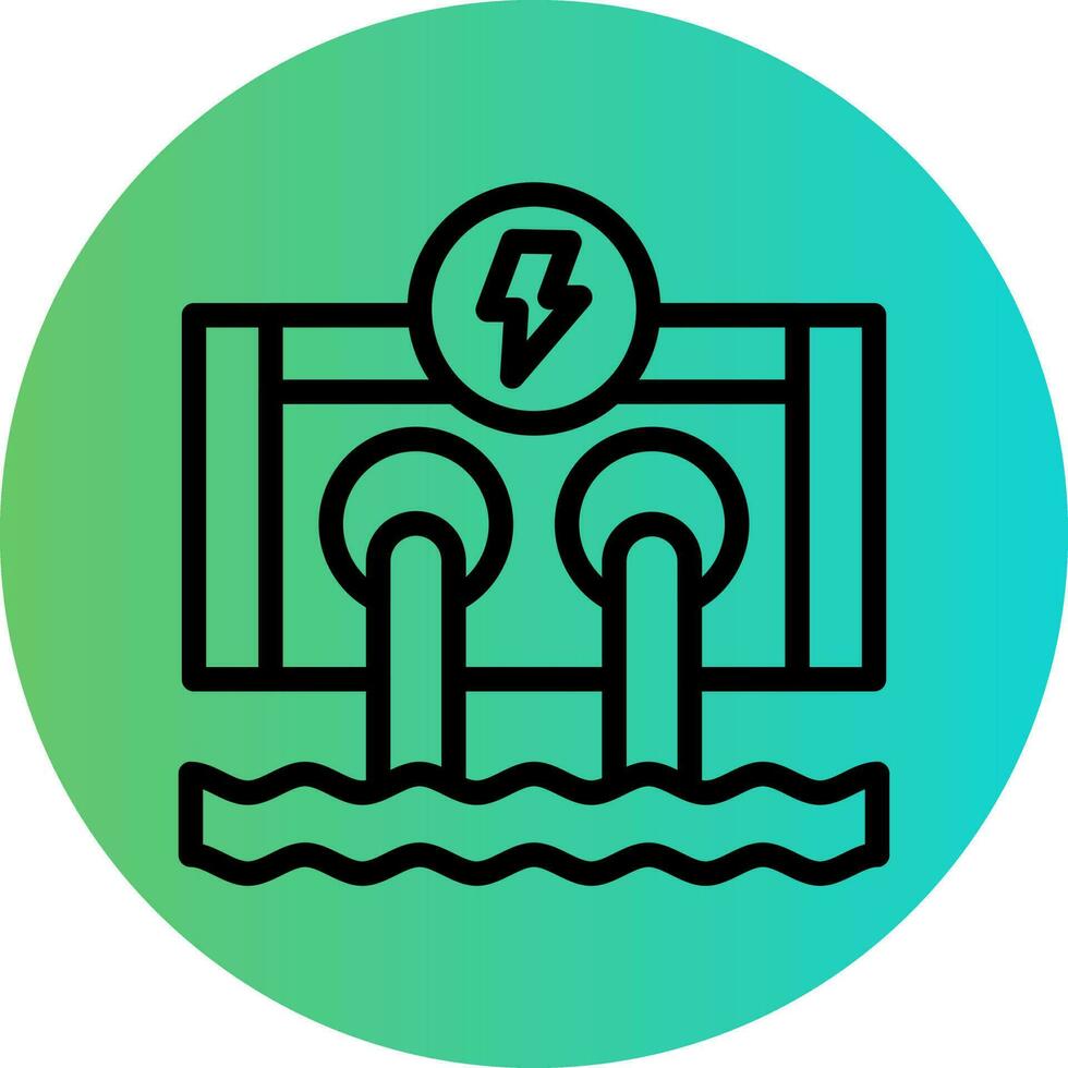 Hydro Power Vector Icon Design