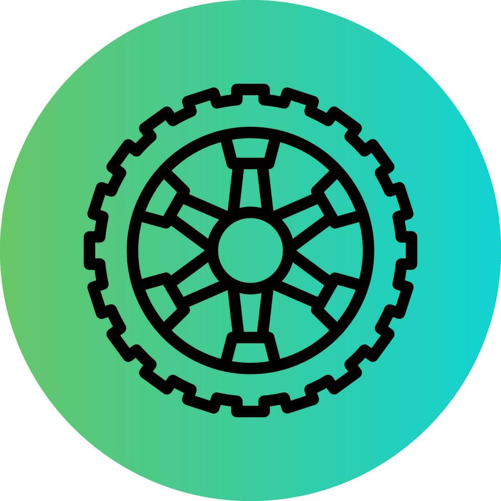 Wheel Vector Icon Design