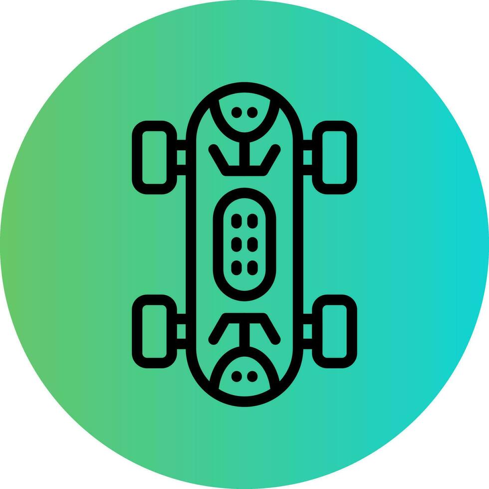 Skateboard Vector Icon Design