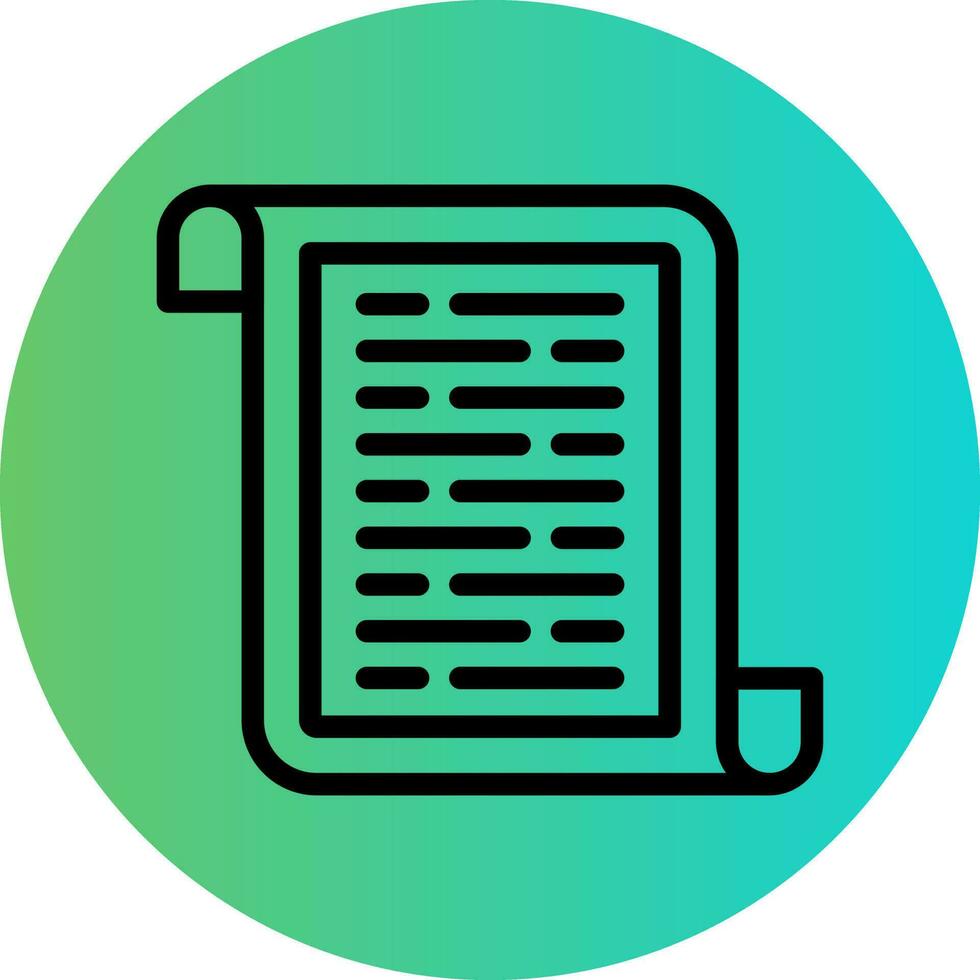 Pirate Scroll Vector Icon Design