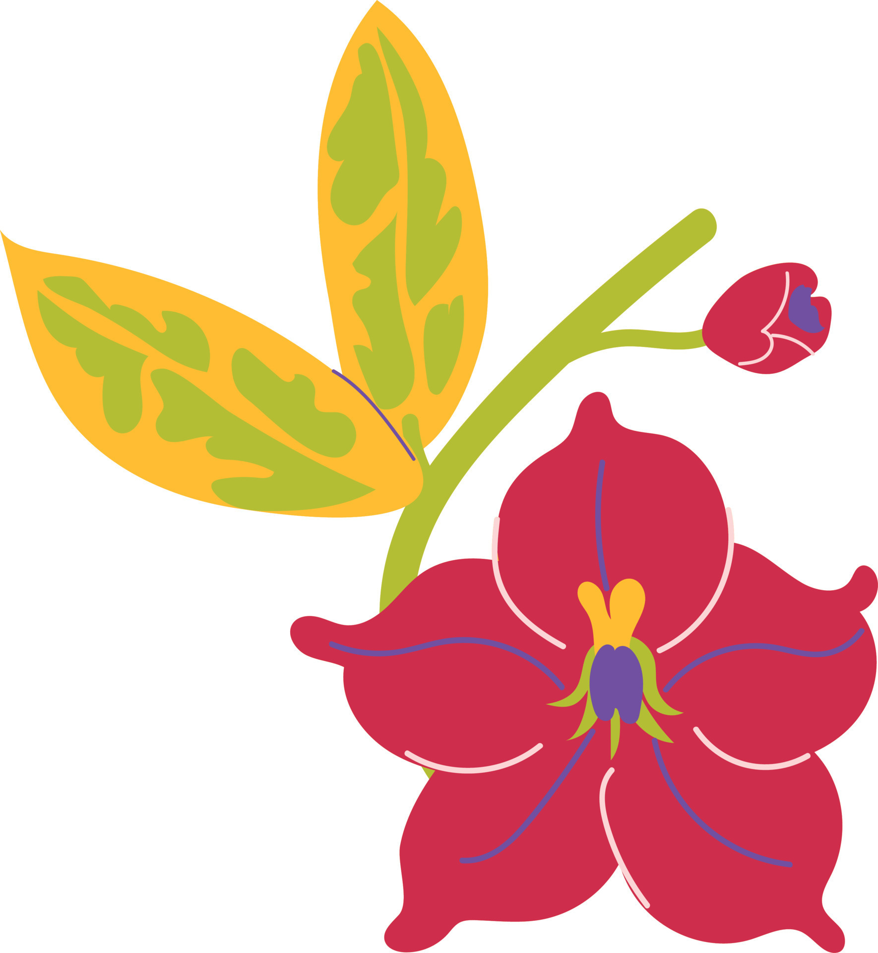 Flower icon design, floral nature plant ornament garden decoration and
