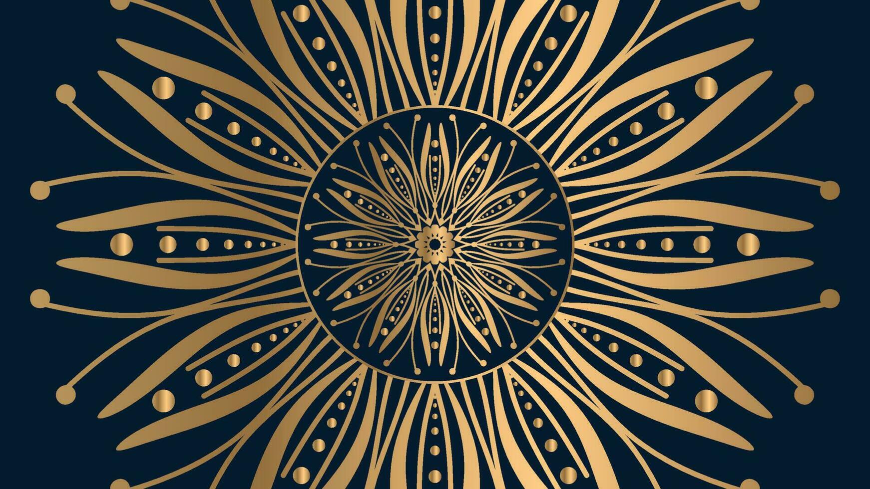 Luxury mandala background with golden arabesque pattern Arabic Islamic east style vector